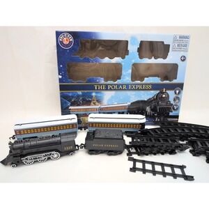 The Polar Express Lionel 7-11925 Battery Operated Train Set 28 Piece Tested Work
